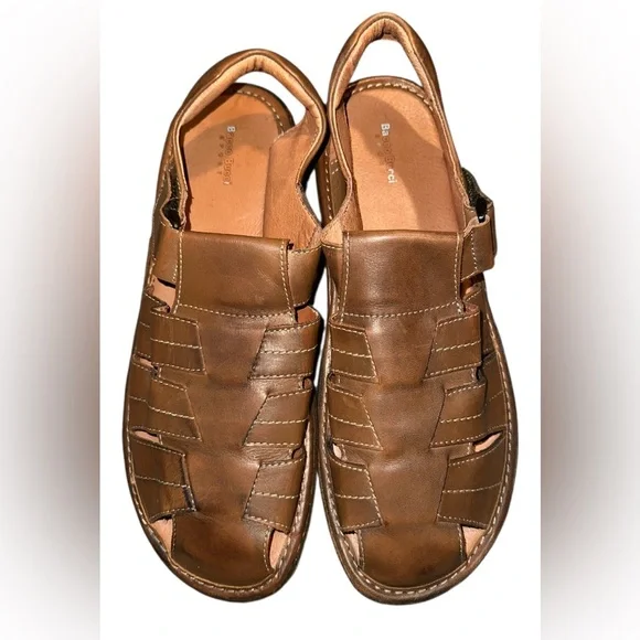 Bacco Bucci Fisherman Leather Dad Sandals Men’s‎ Size 13 Brown Comfort Casual